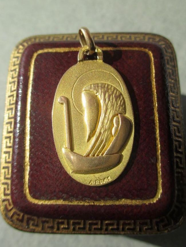 ROURE - Médaille pendentif Saint Christophe années 1940