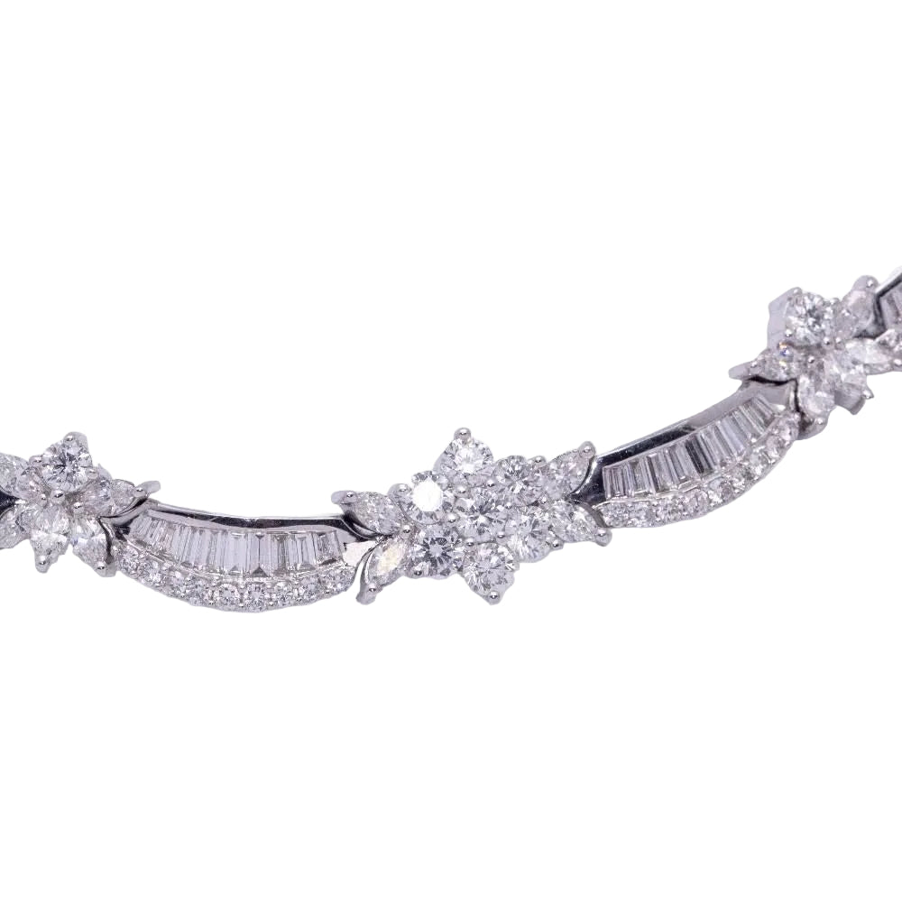 Collier THAYPER en or blanc avec diamants