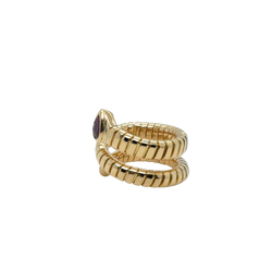 Bulgari - Bague Serpenti Or jaune et Tourmaline
