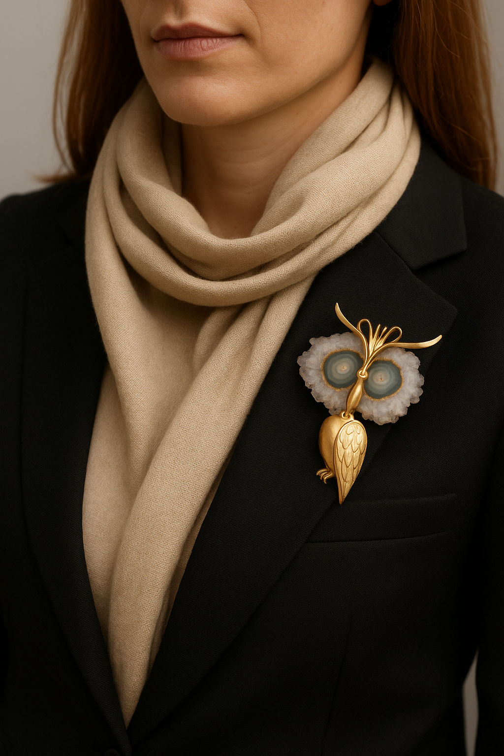 Owl brooch/pendant, 1950s/1960s