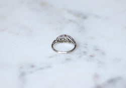 Ring Art Deco Headband diamonds on Platinum