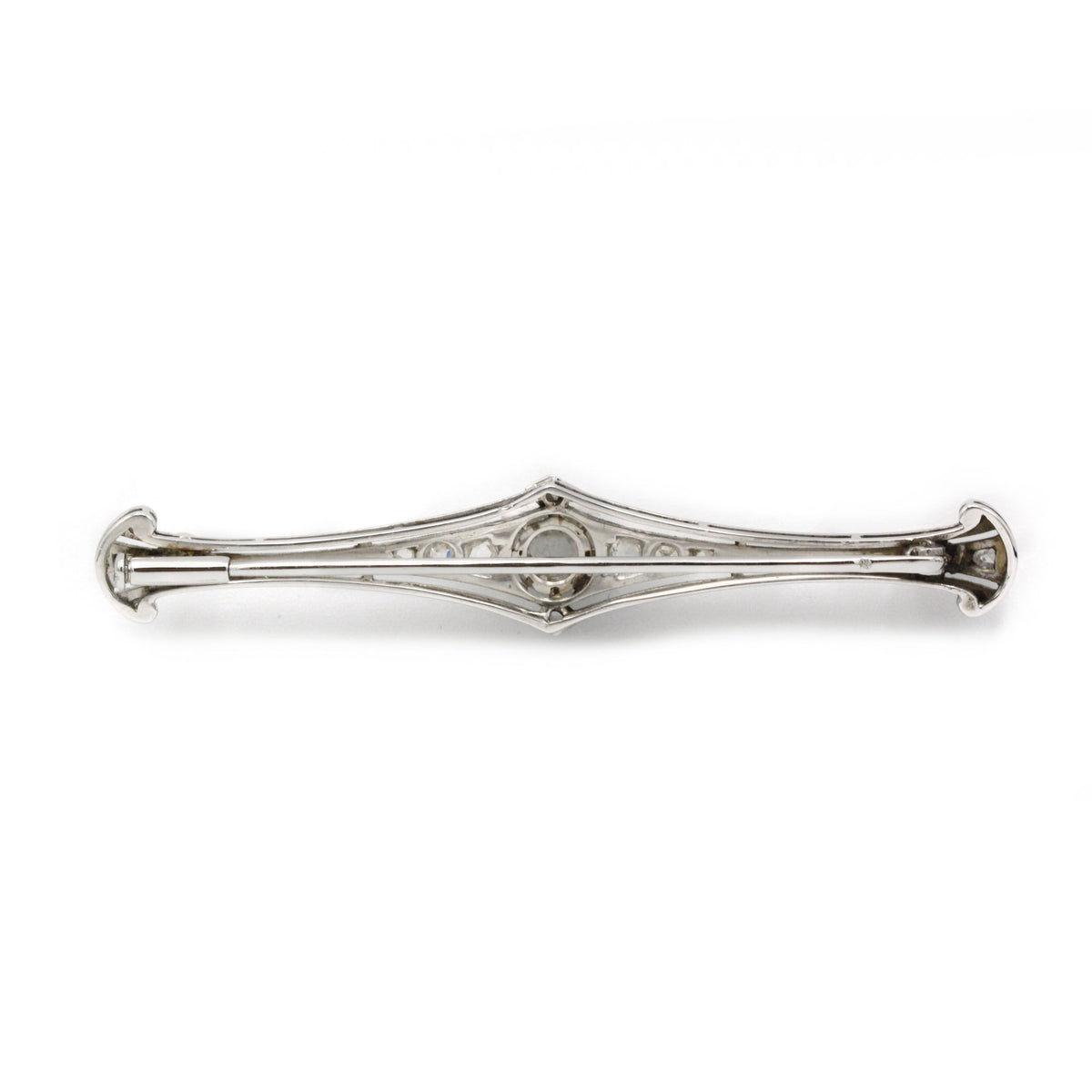 Broche - Or, diamants et perles