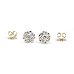 Boucles D'Oreilles - Or Et Diamants