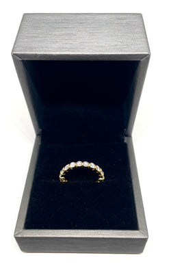 Bague alliance tour complet 2cts de diamants en or rose