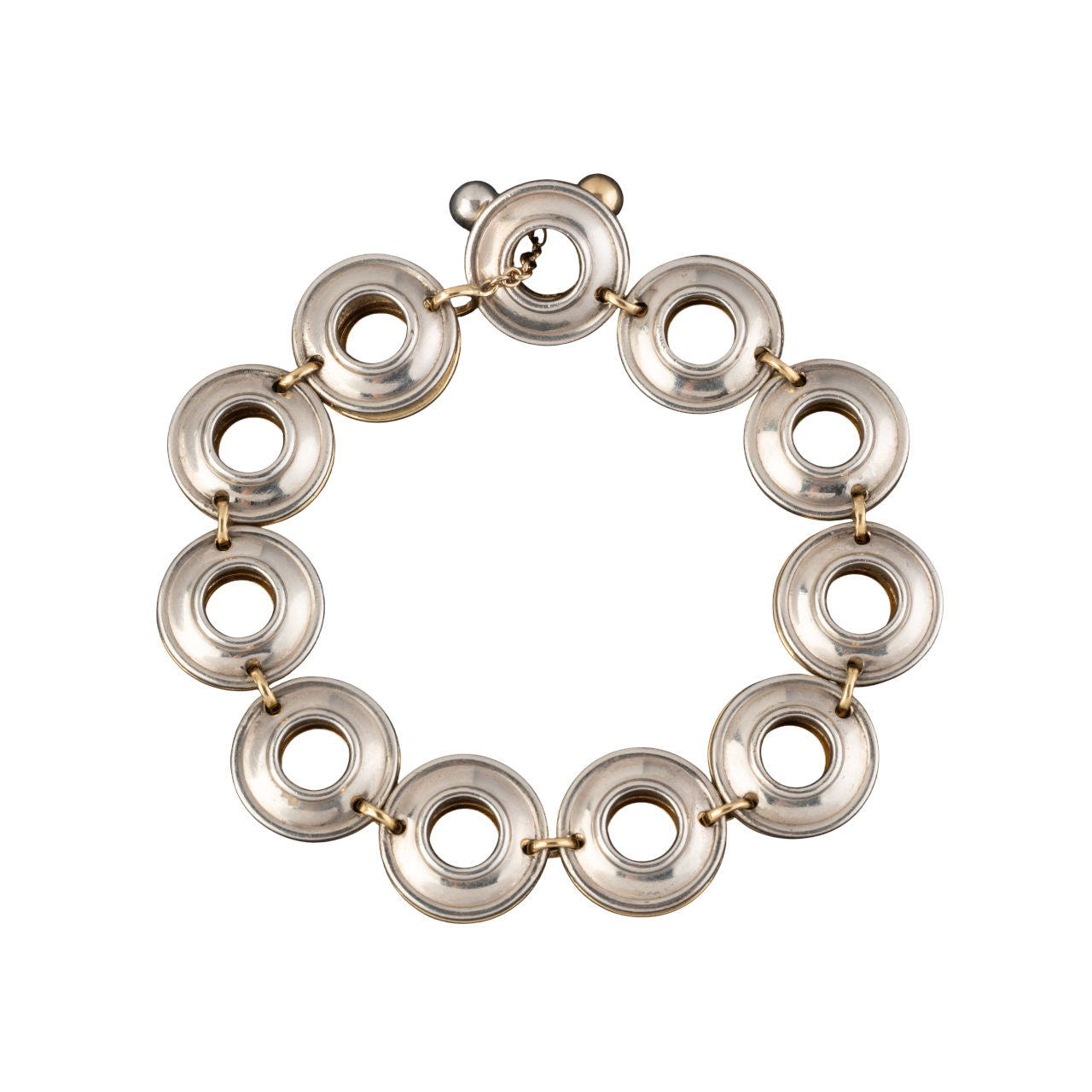 TIFFANY & CO Bracelet circulaire maille bicolore