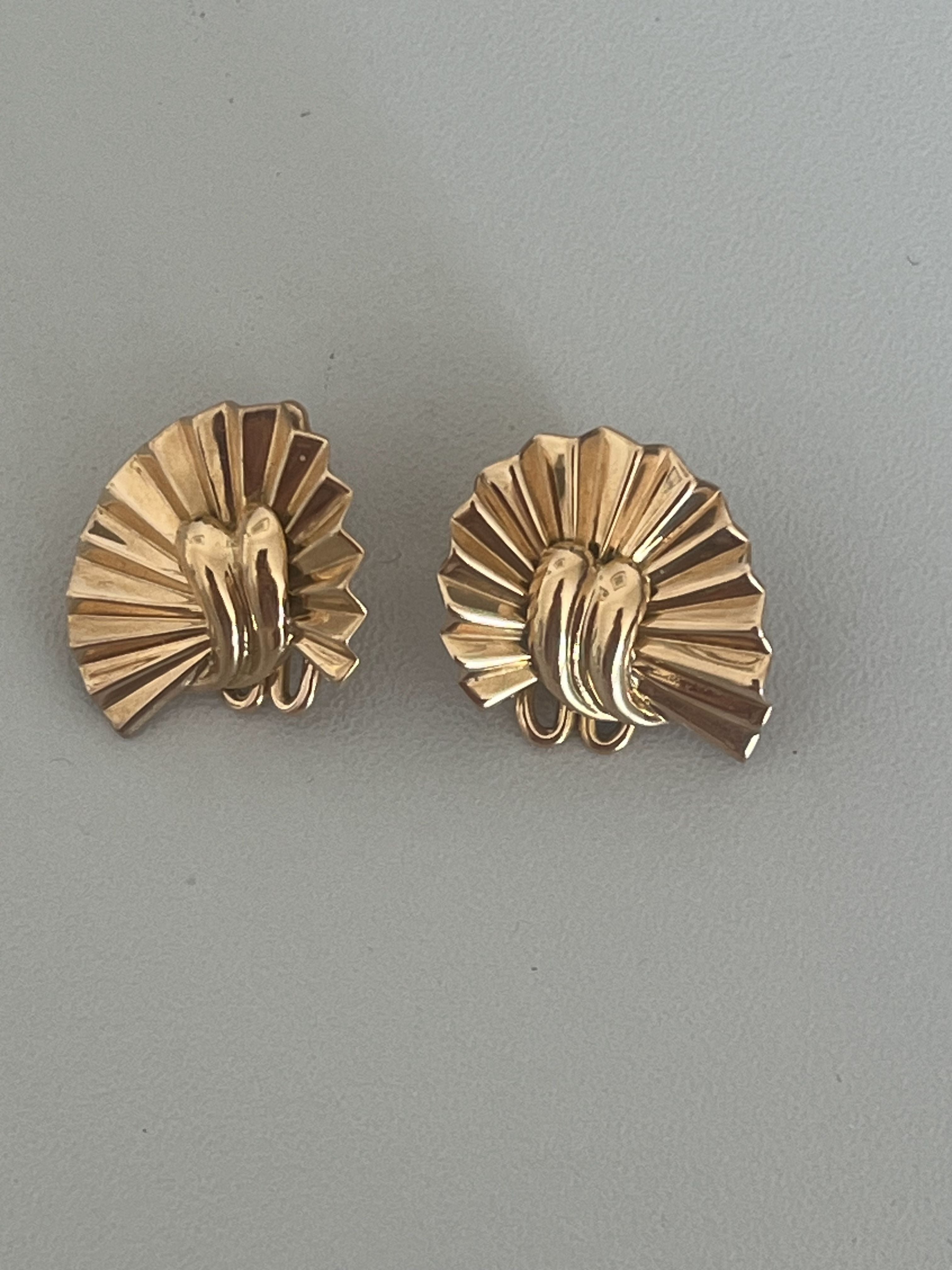 6475 - Broche et Boucles d'Oreilles Or Jaune