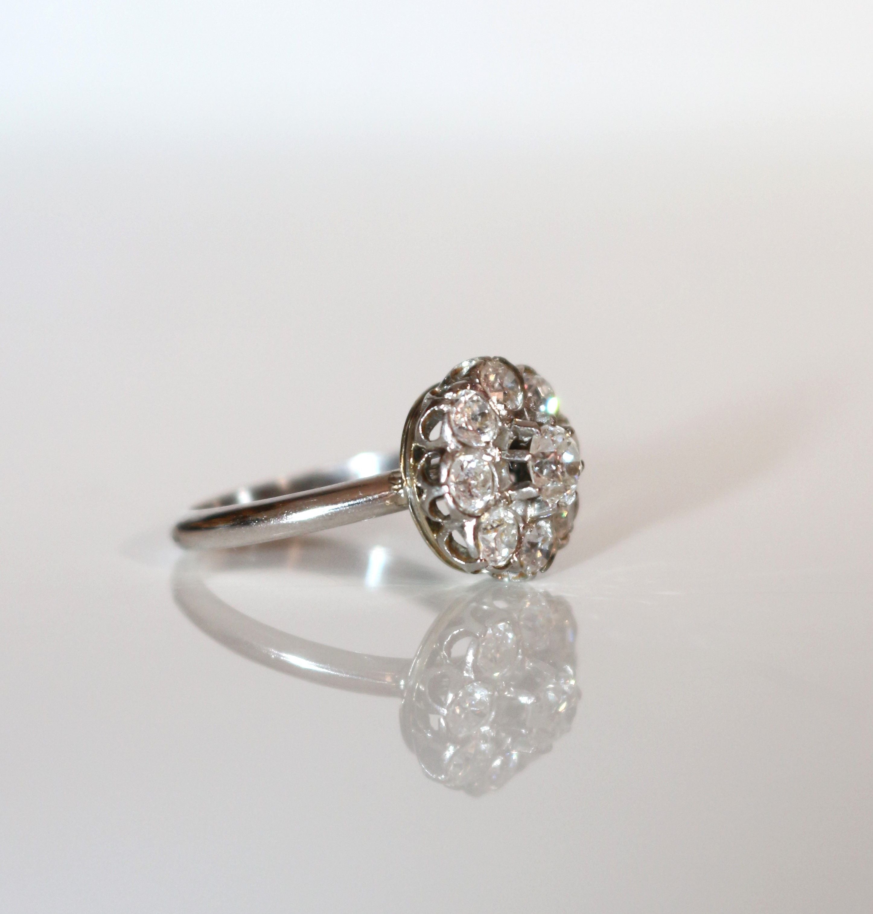 Bague Marguerite Diamants 1930