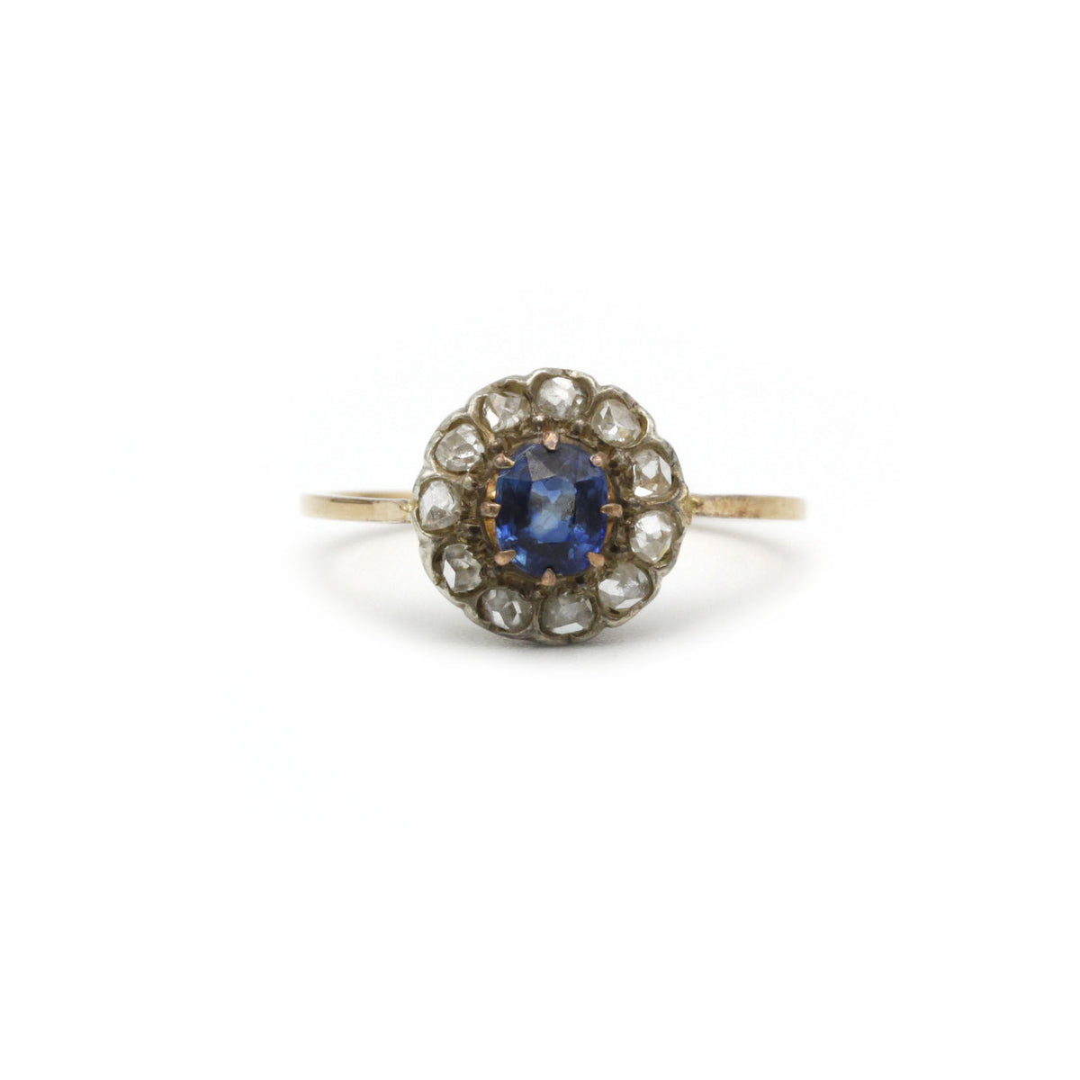 Bague - Or, Argent, Saphir & Diamants