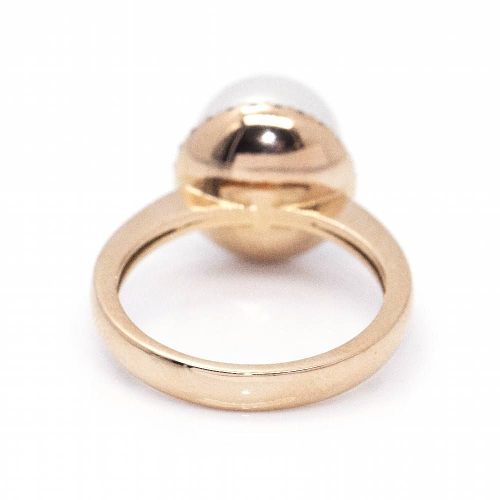 Bague en perles et diamants