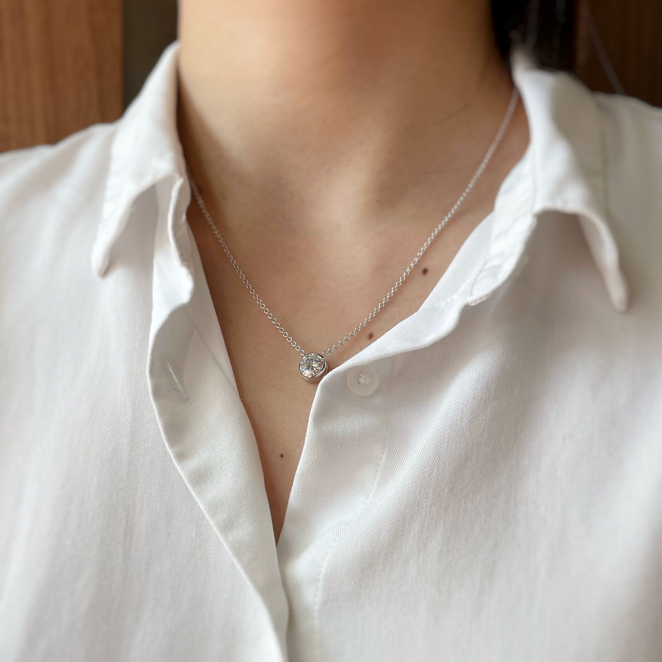 Pendant Necklace - Diamond 1.30 carat G VS2