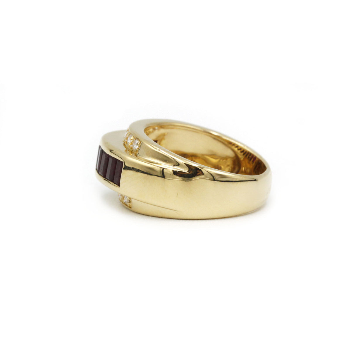 Bague - Or, Diamants & Rubis