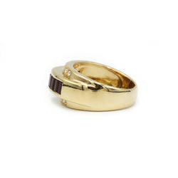 Bague - Or, Diamants & Rubis