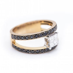 Bague en or et diamant Monture invisible d'occasion