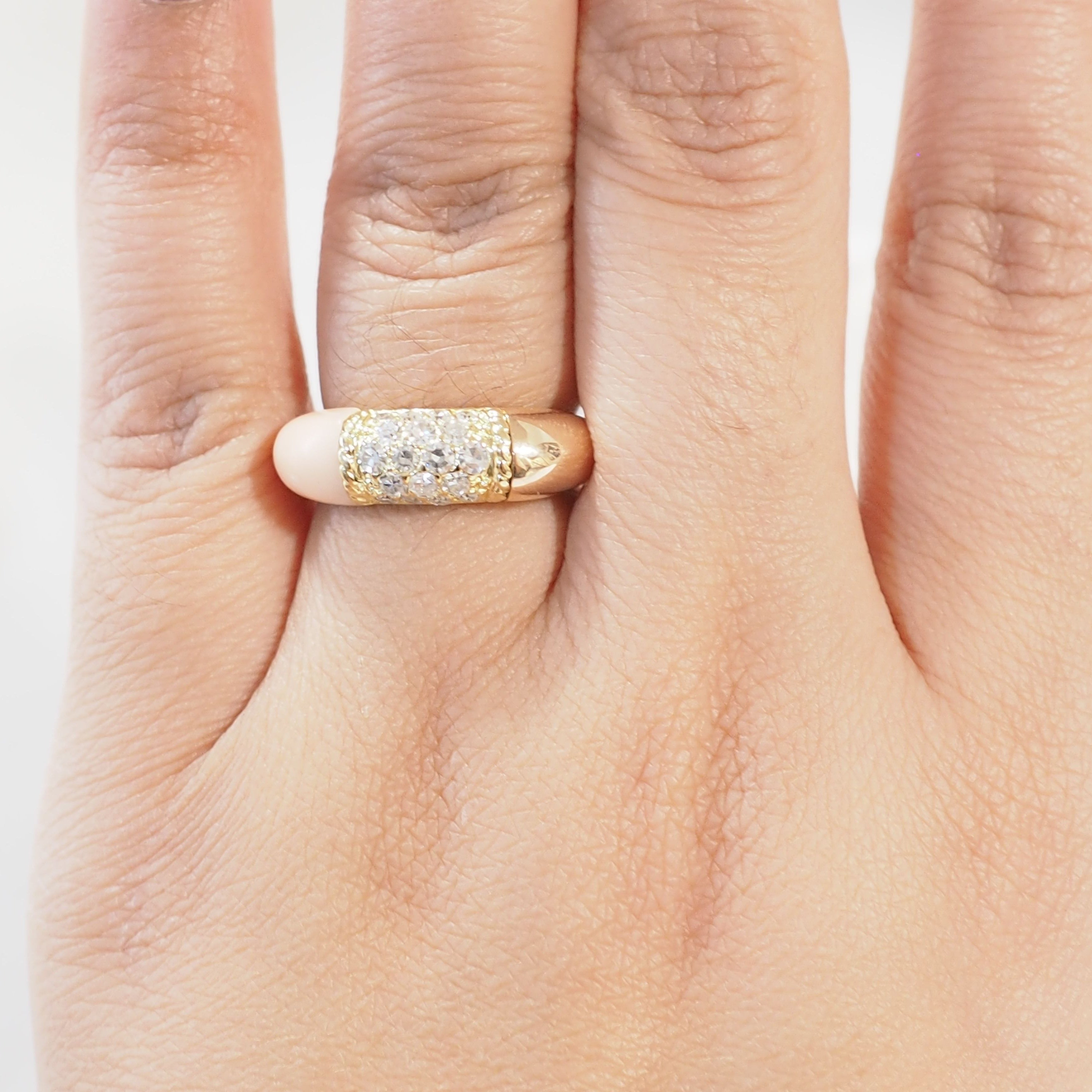 Bague Van Cleef et Arpels en or jaune et diamants