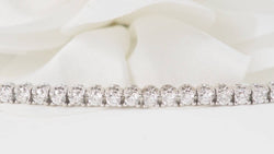 White gold and diamond river bracelet 3.20cts