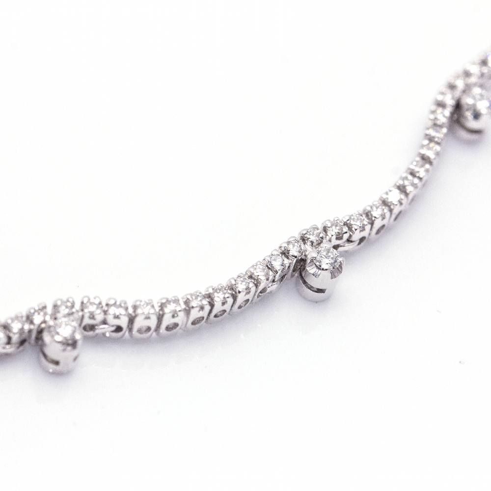 Collier VAGUES en or blanc et diamants