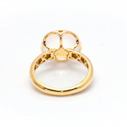 Bague PASQUALE BRUNI Fleur blanche en or jaune et quartz