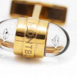 MONTBLANC cufflinks in rose gold and diamonds. Second hand