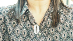 Dinh Van Razor Blade Pendant white gold