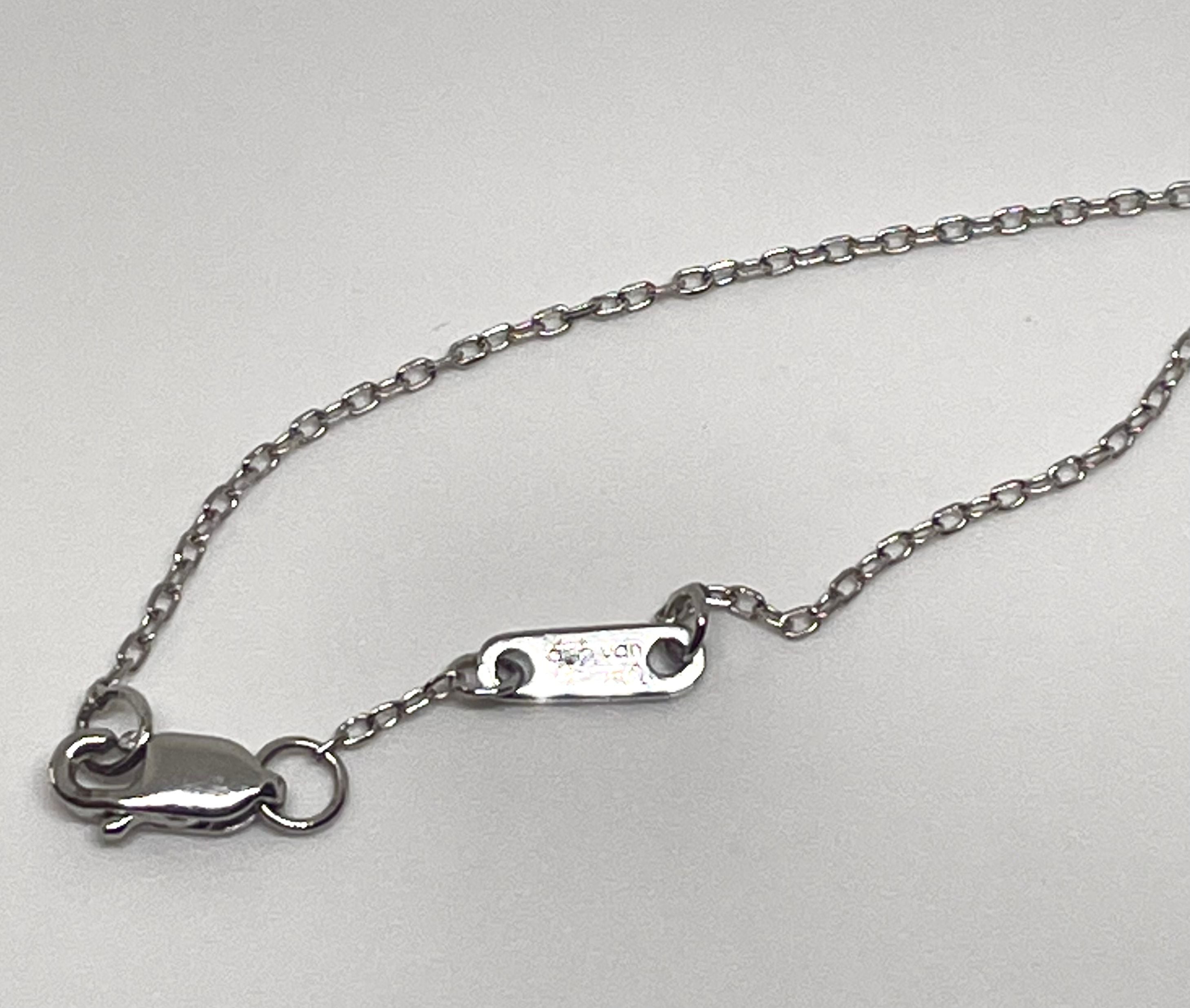 Dinh Van- Collier le cube or blanc taille moyen