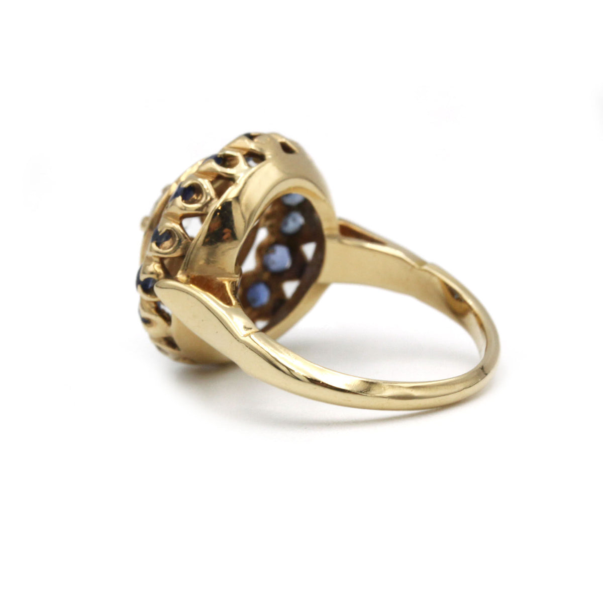 Bague - Or, rubis, saphirs et diamants
