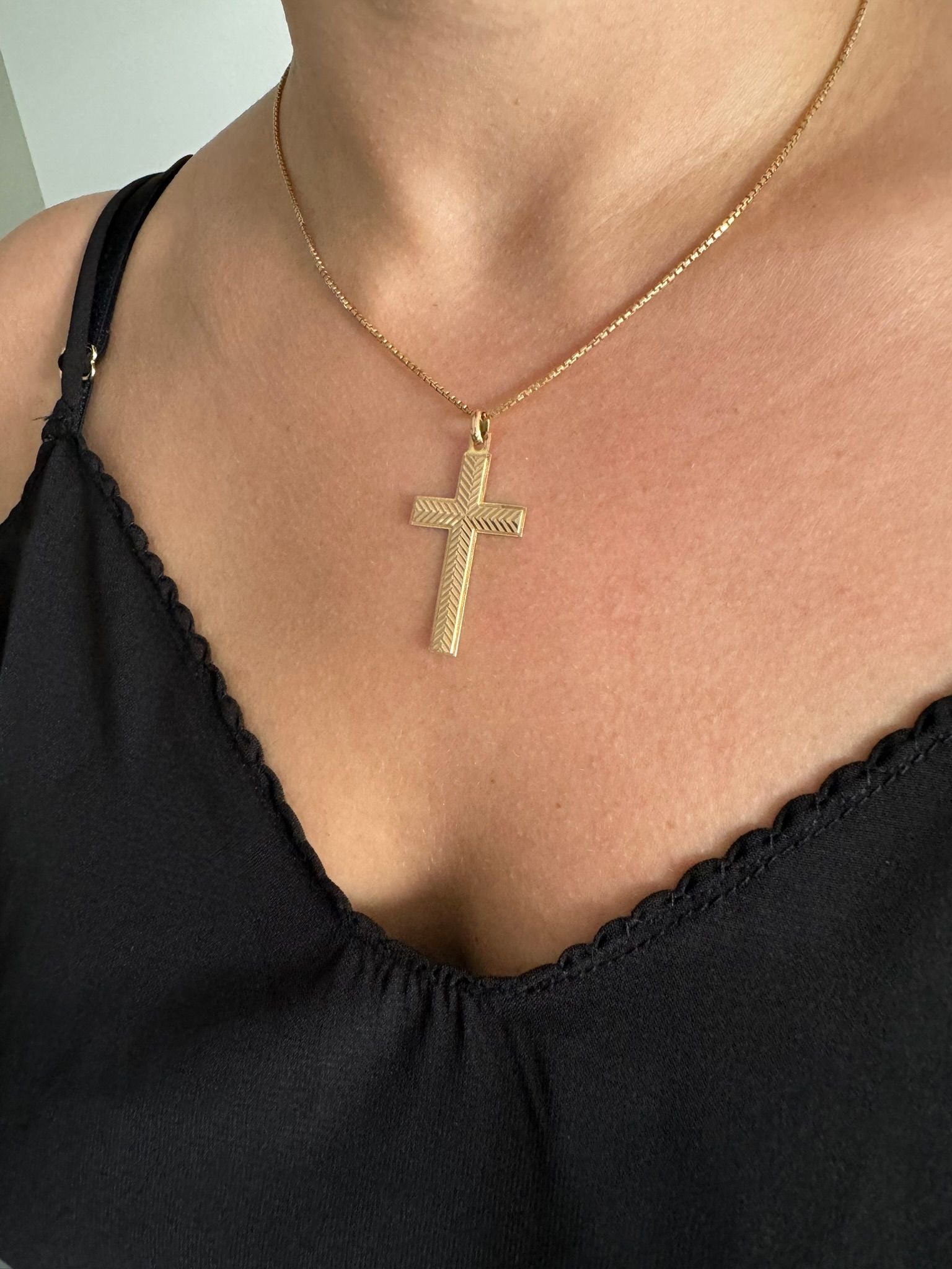 Rose Gold Cross