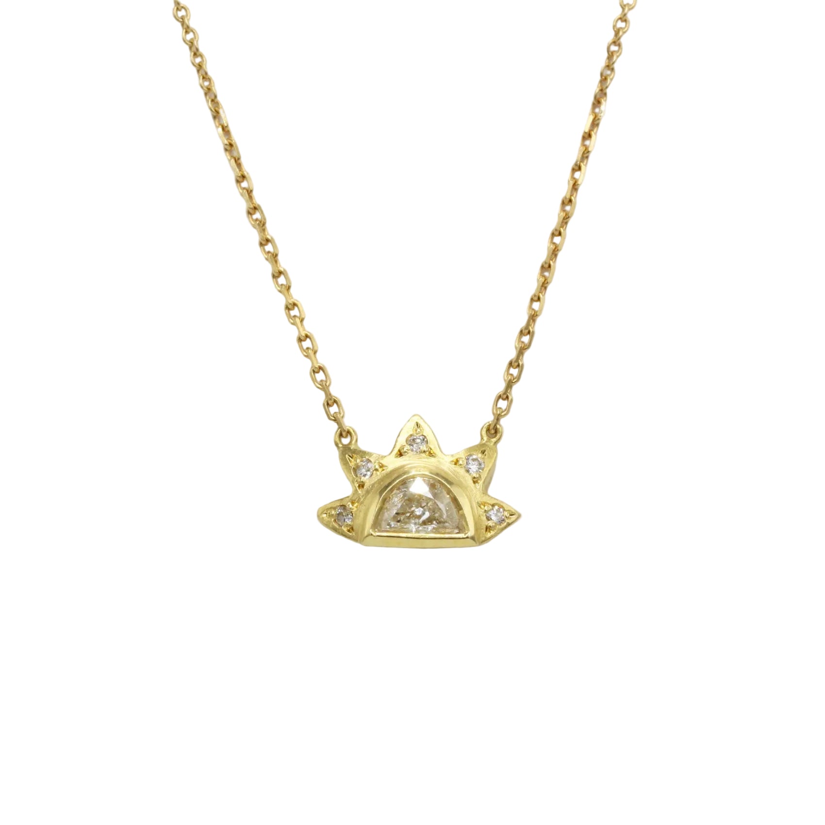 Collier Pendentif BROOKE GREGSON Sunbeam en or jaune et diamants