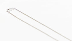 Collier La Goutte maille palmier en or blanc et perle