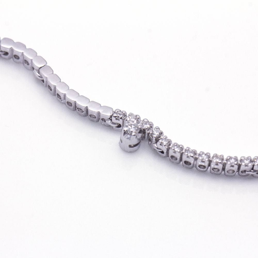 Collier VAGUES en or blanc et diamants