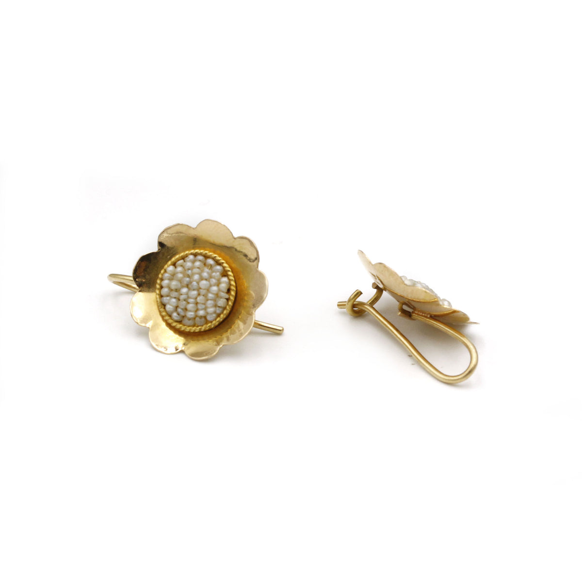 Boucles d'Oreilles - Or & Perles