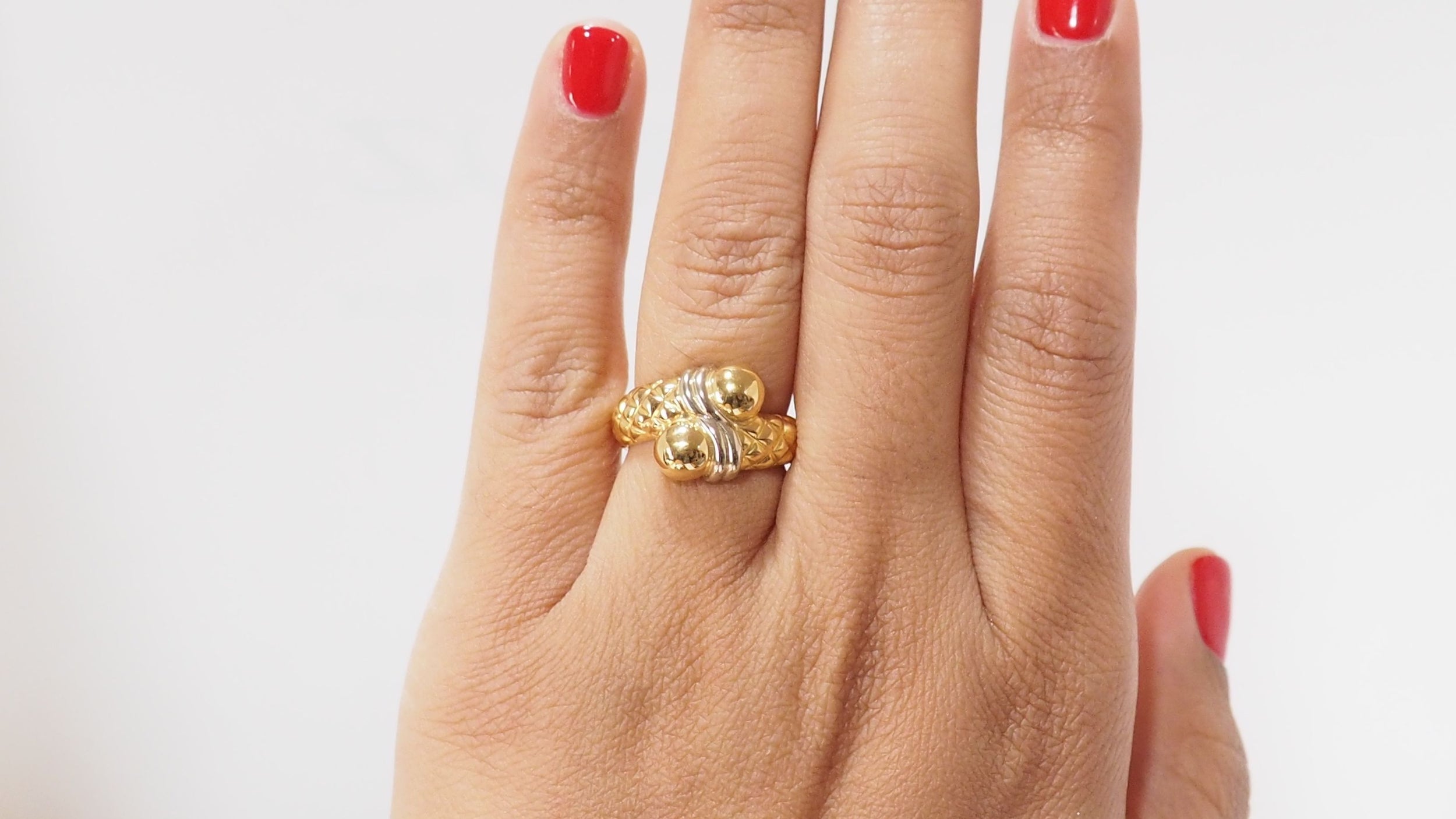 Toi &amp; Moi Ring In Yellow And White Gold