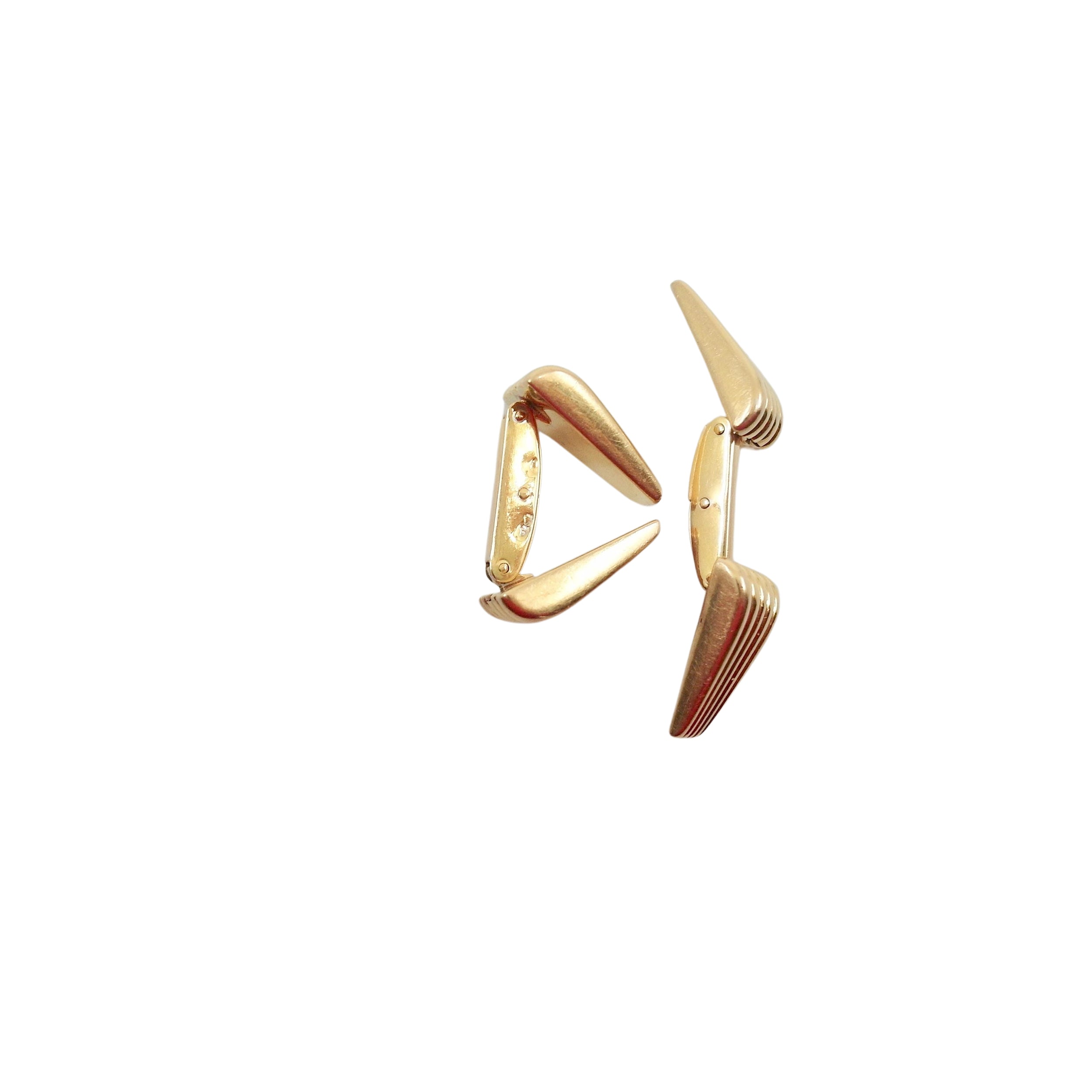 Boutons de Manchettes en Or jaune