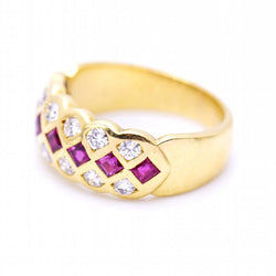 Bague ROMBO avec rubis et diamants d'occasion