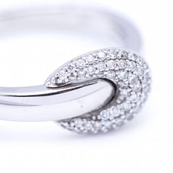 Ring Loop in white gold and diamonds.