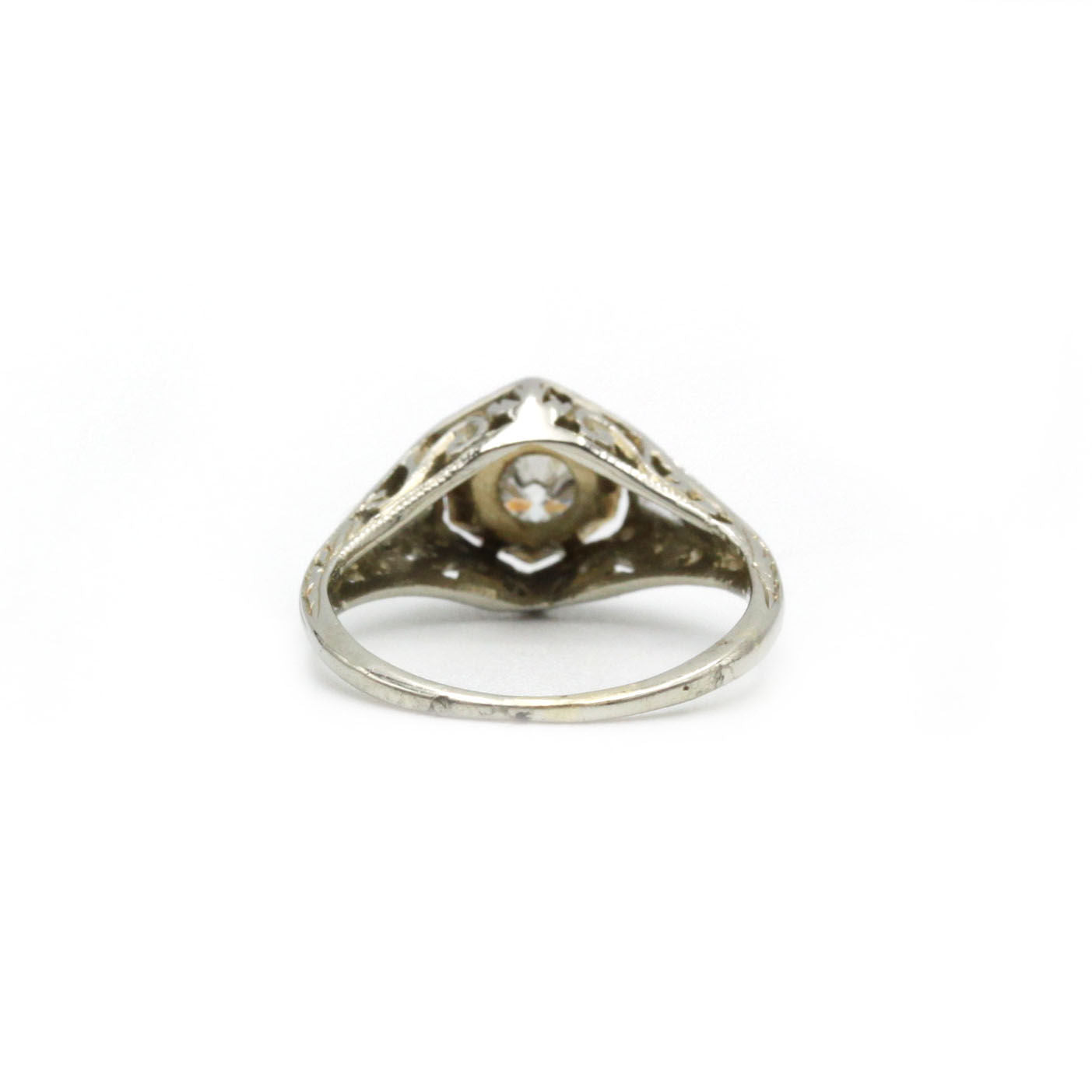 Bague - Or blanc et diamants