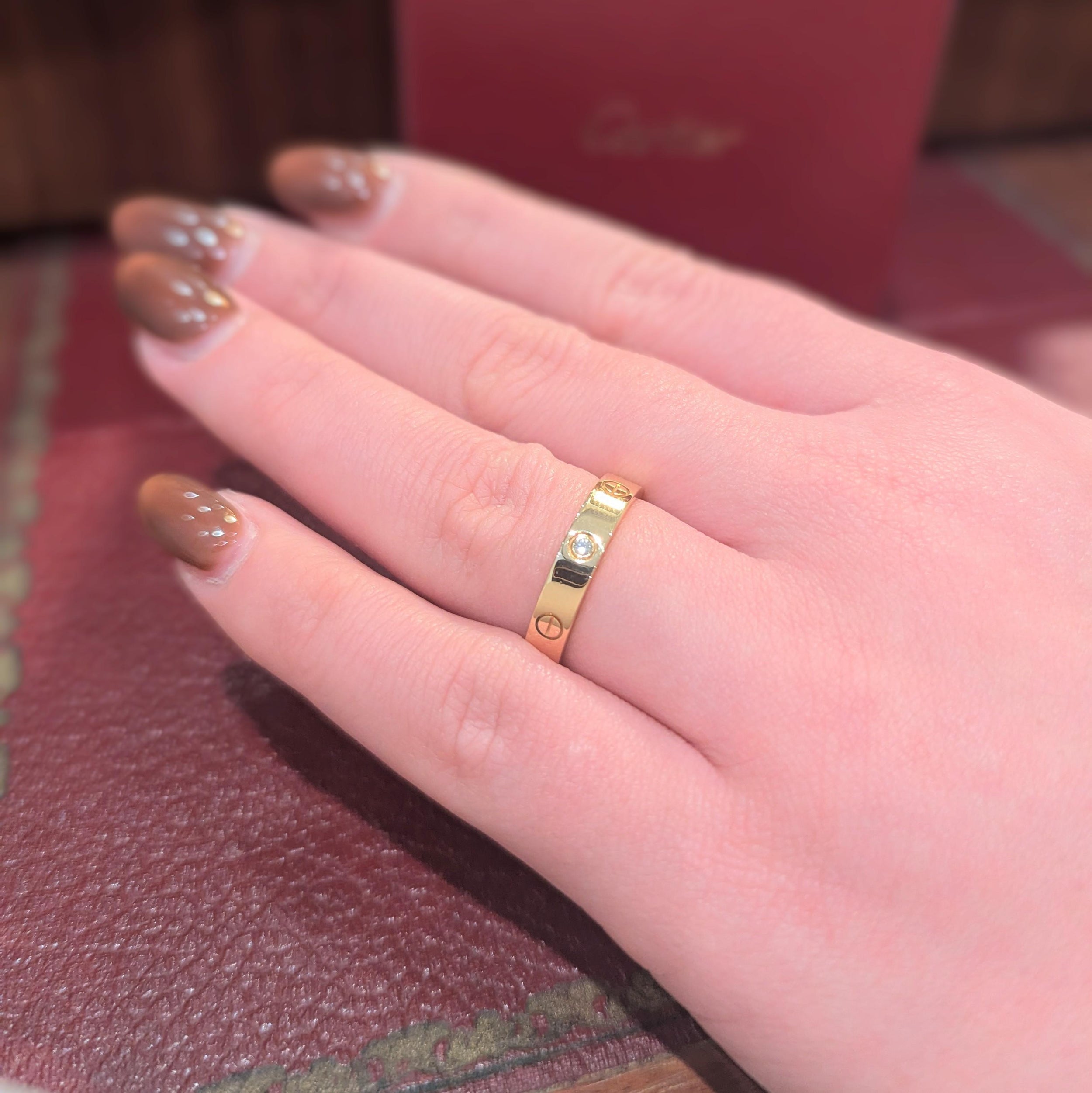 Engagement Ring With Cartier Love Wedding Band Gold Cartier Love