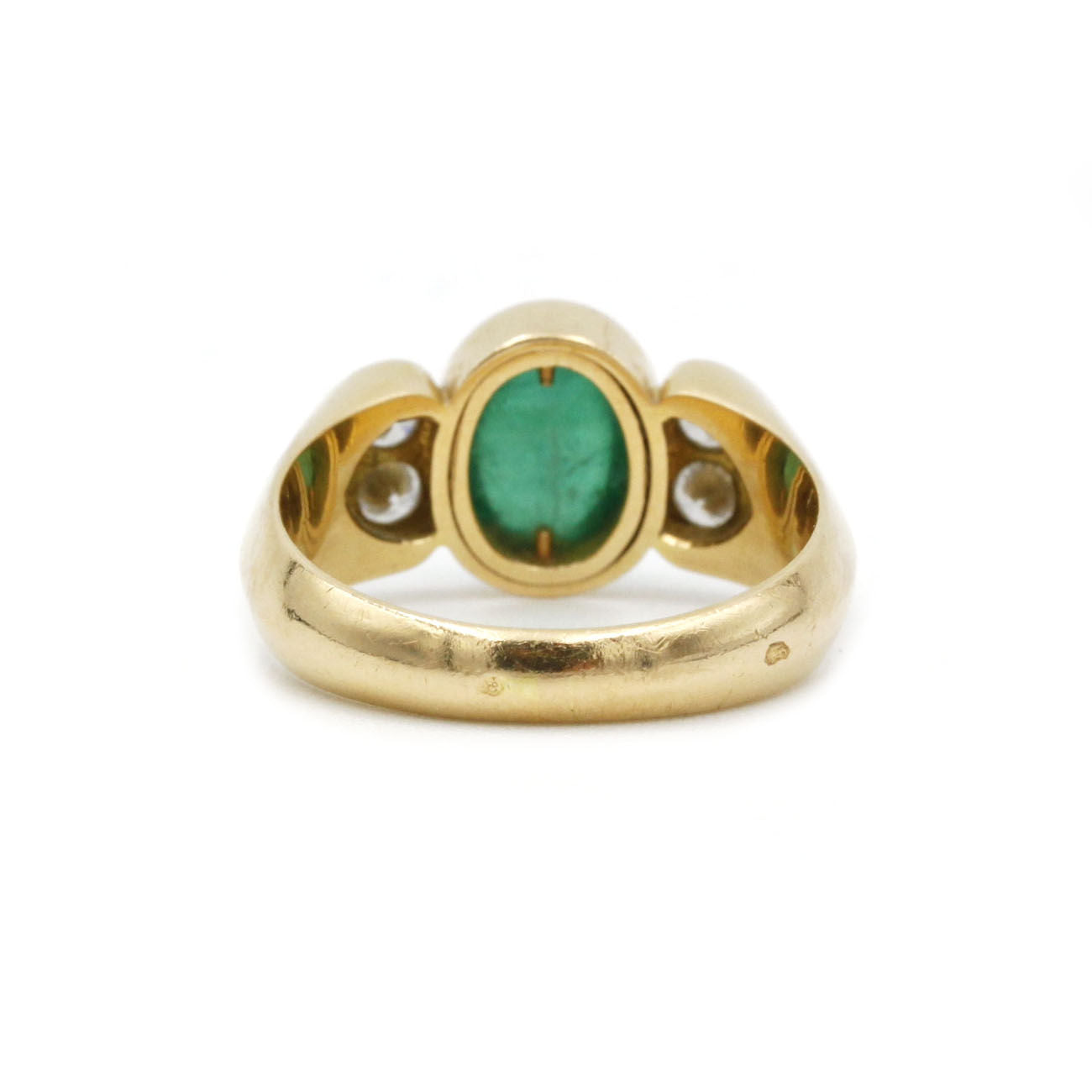 Bague - Or, émeraude & diamants