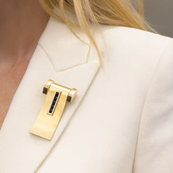 Broche/clip saphirs époque 1935 Chaumet