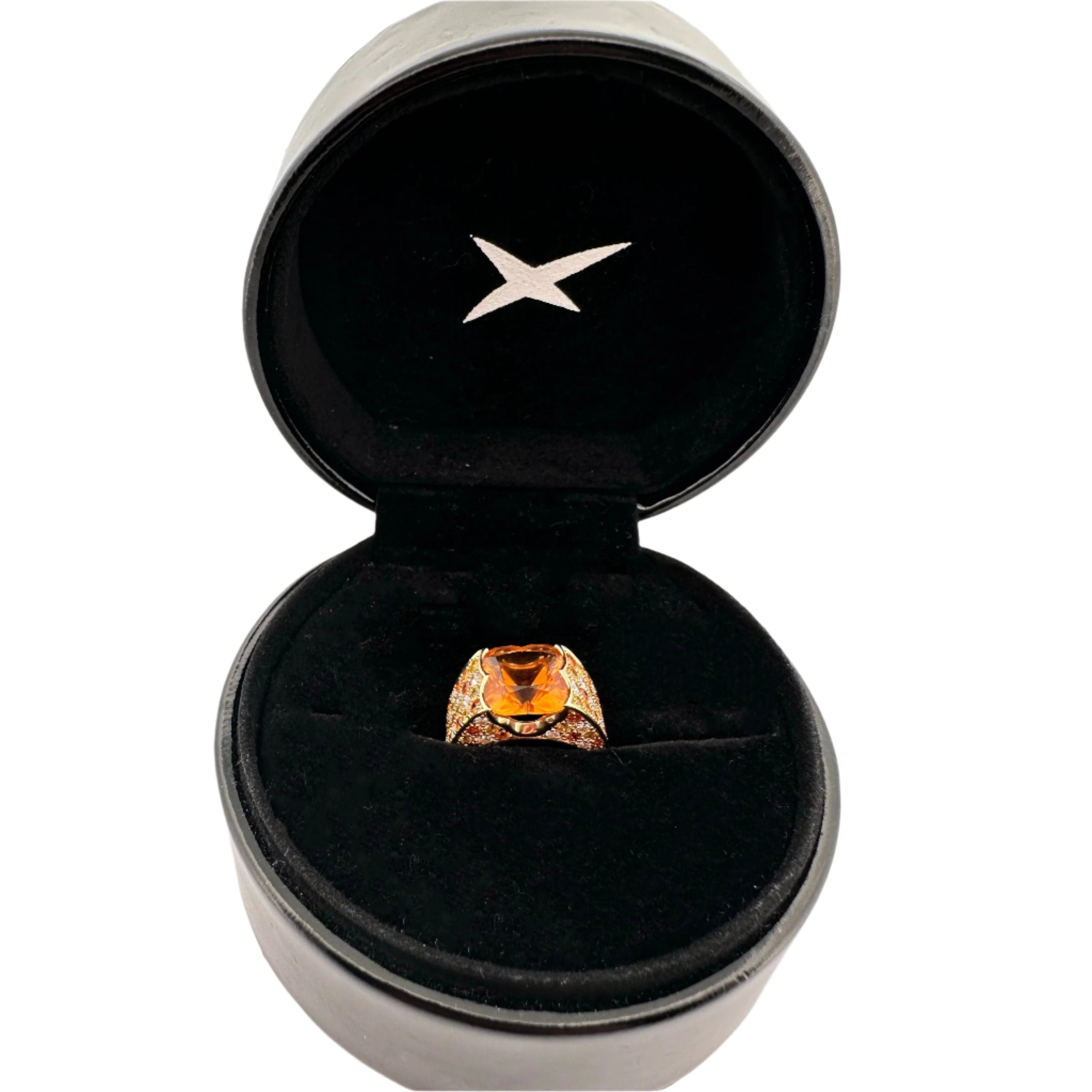 Bague Cocktail MAUBOUSSIN Sexy pour Toi en or jaune, citrines, saphirs et diamants