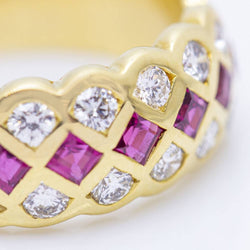 Bague ROMBO avec rubis et diamants d'occasion