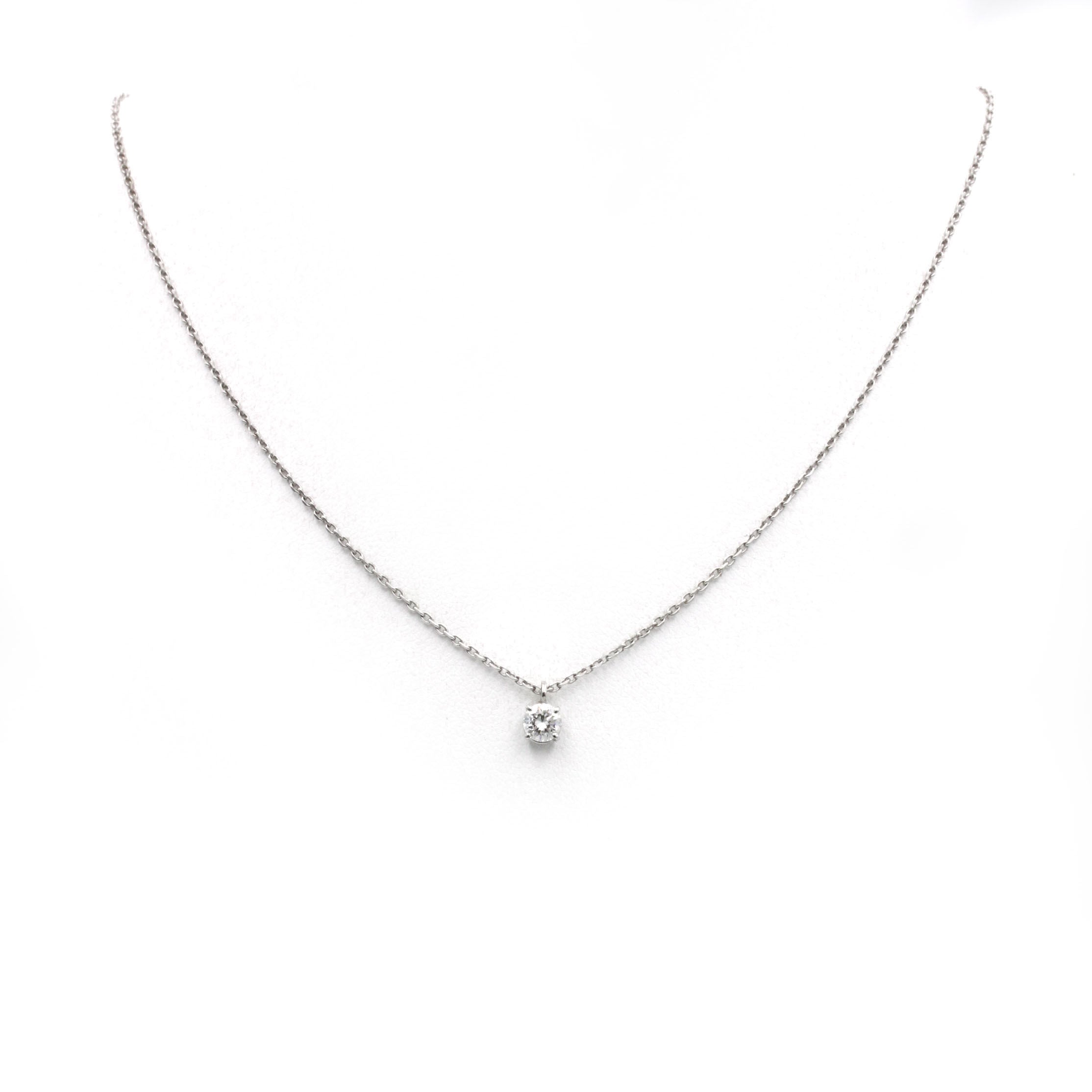 Necklace Pendant in white gold and diamond