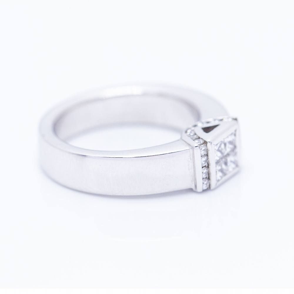 Bague PRINCESS en or avec diamants d'occasion