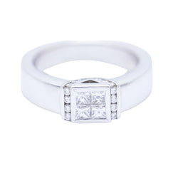 Bague PRINCESS en or avec diamants d'occasion