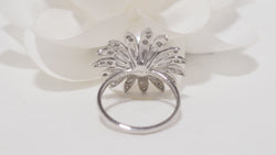 Bague Mauboussin or blanc "Au café des 2 amours" perle de culture et diamants