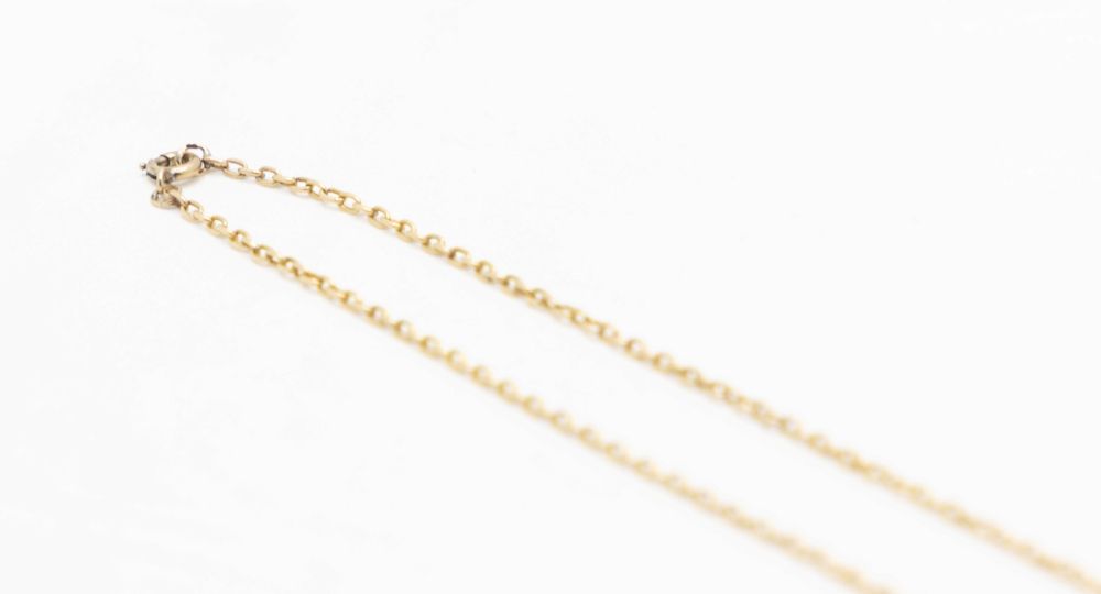 Collier maille forçat jaseron en or jaune