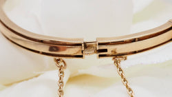 Rose gold and garnet bracelet