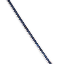 Bracelet ligne en Platine , Or et saphirs