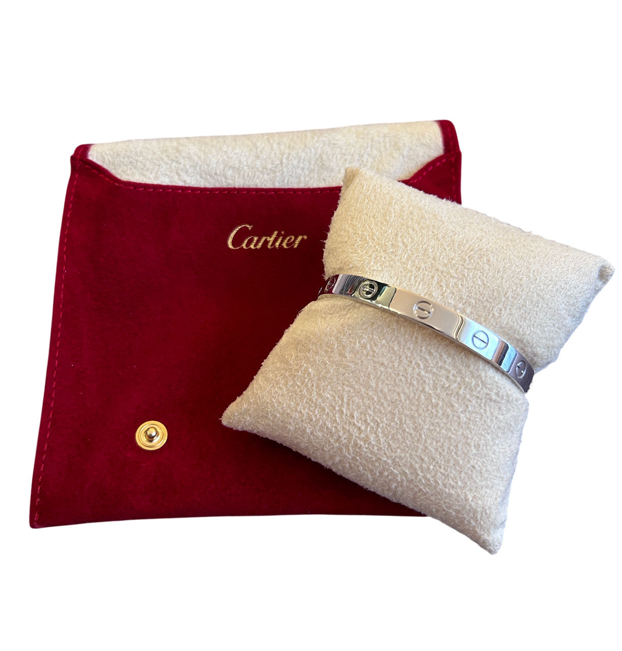 Bracelet Cartier "Love" en or blanc, taille 17