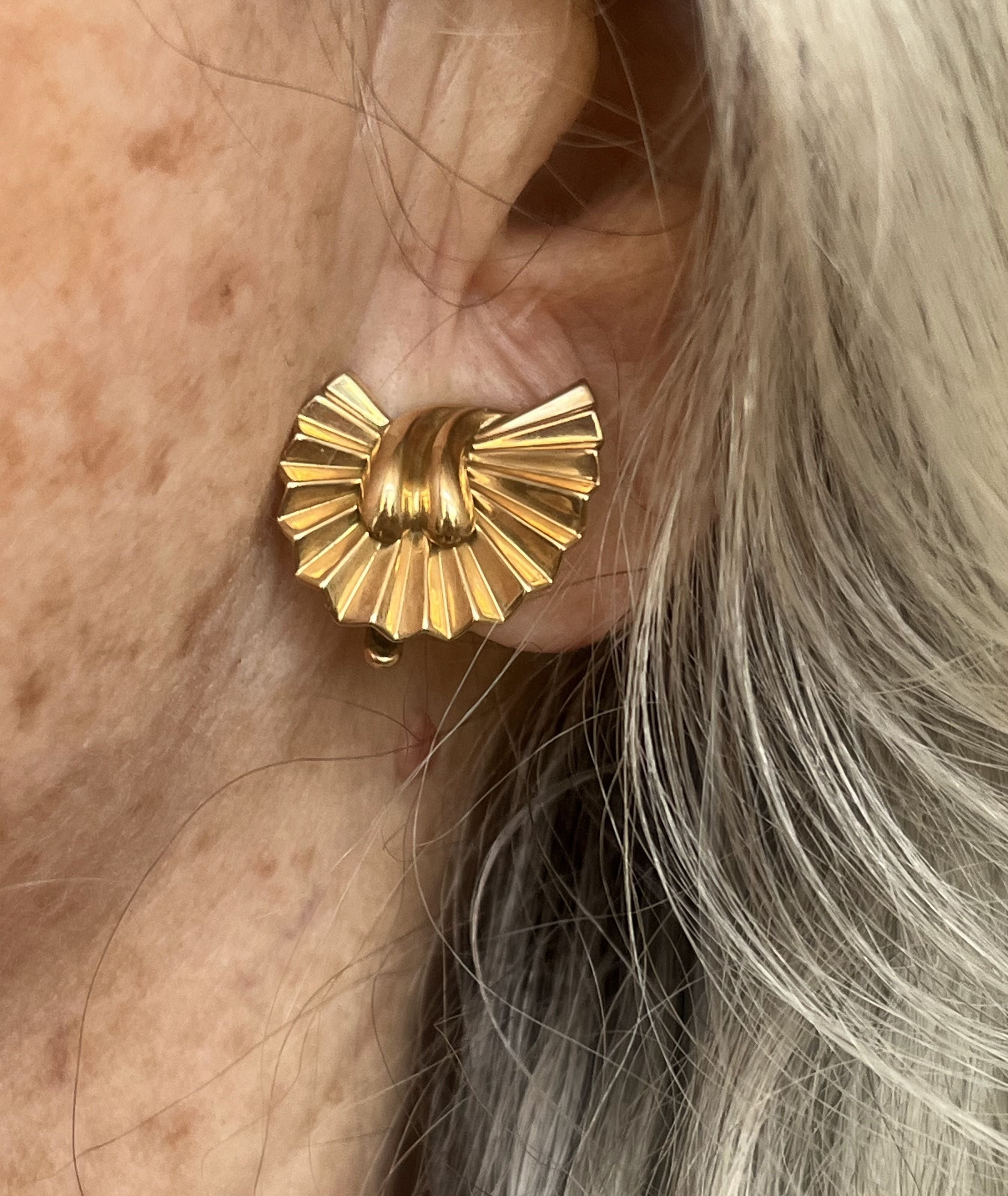 6475 - Broche et Boucles d'Oreilles Or Jaune