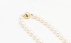 Collier perle de culture en or jaune et perle